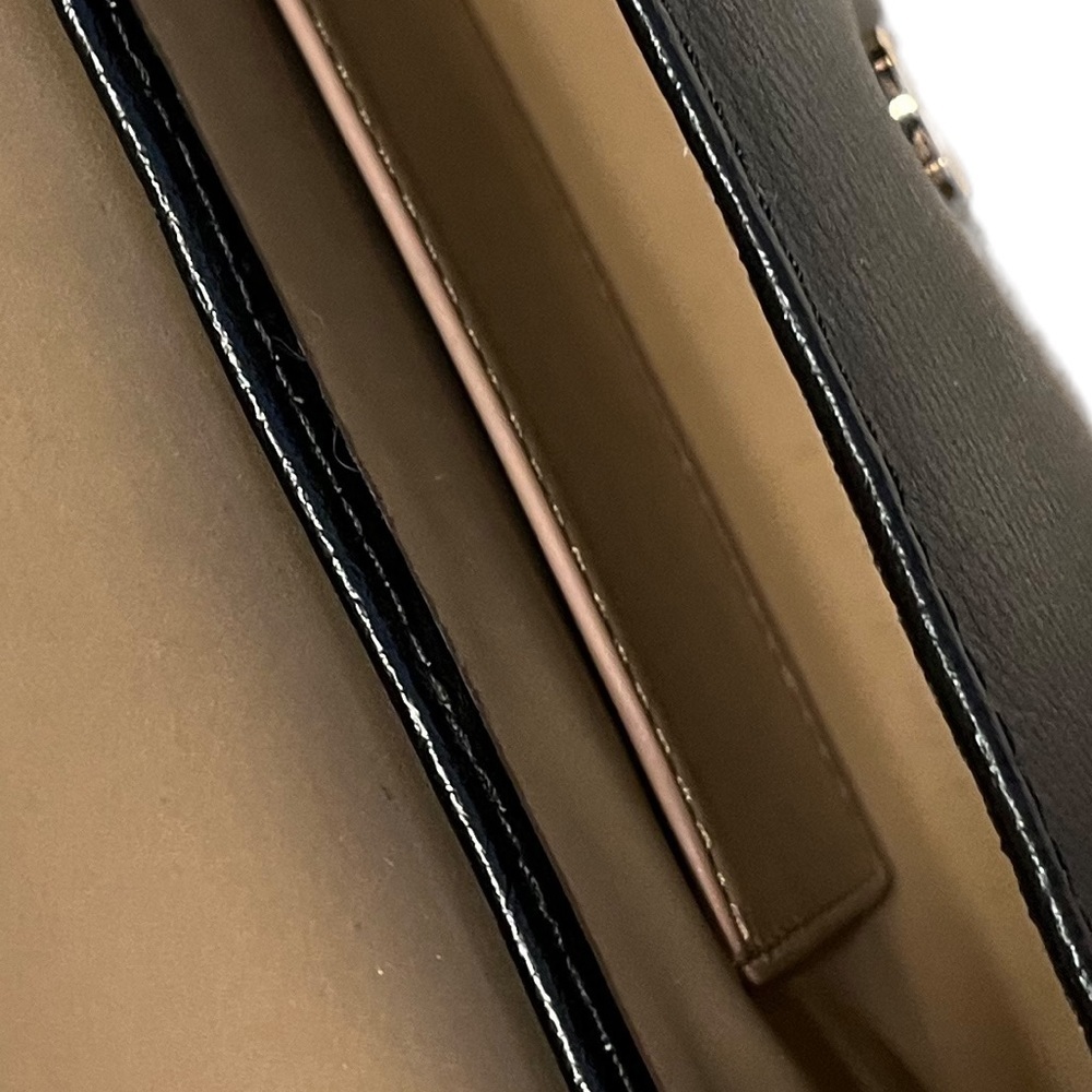 Michael Kors Black Leather Belt/Travel Bag with Signature Logo in Gold Tone ✨ - Picture 8 of 12